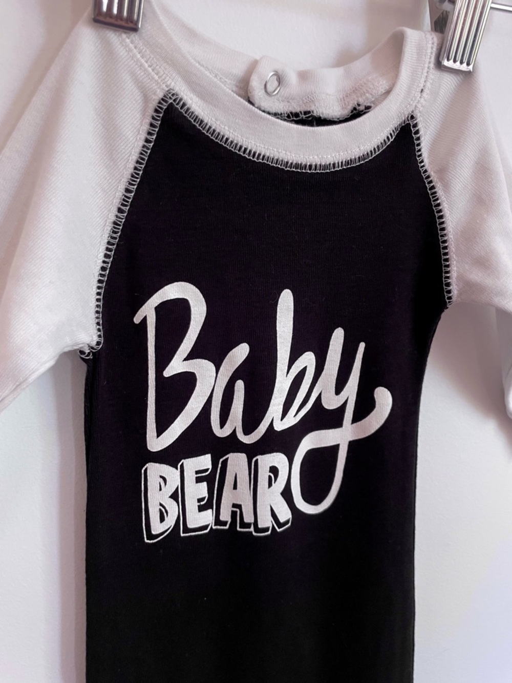 NEW 🐻 Flapjack Baby Onesie Pajamas, Baby Bear Trap Door, Raglan Sleeve, Snaps - Picture 7 of 14